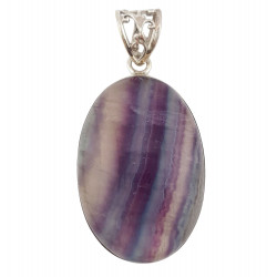 pendant fluorite silver