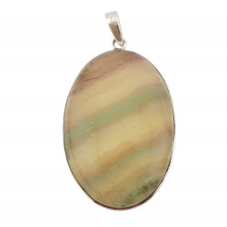 pendant fluorite silver