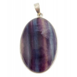 pendant fluorite silver