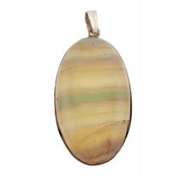 pendant fluorite silver