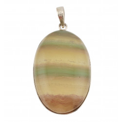 pendant fluorite silver