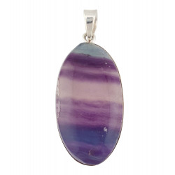pendant fluorite silver