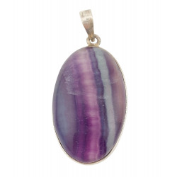 pendant fluorite silver
