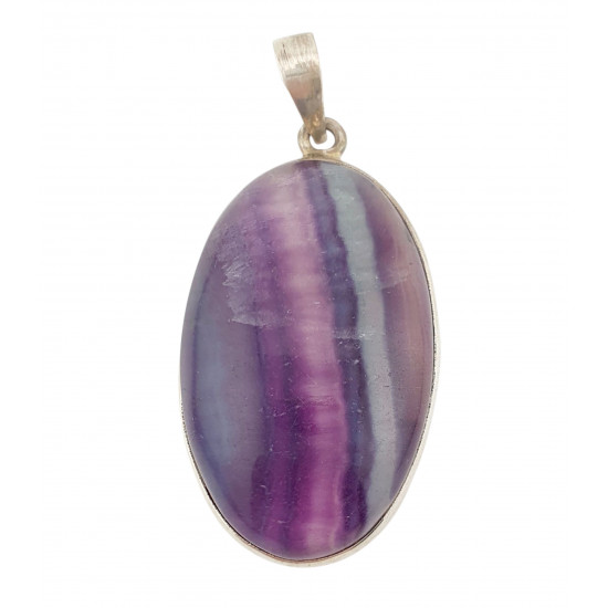pendant fluorite silver pendant fluorite silver