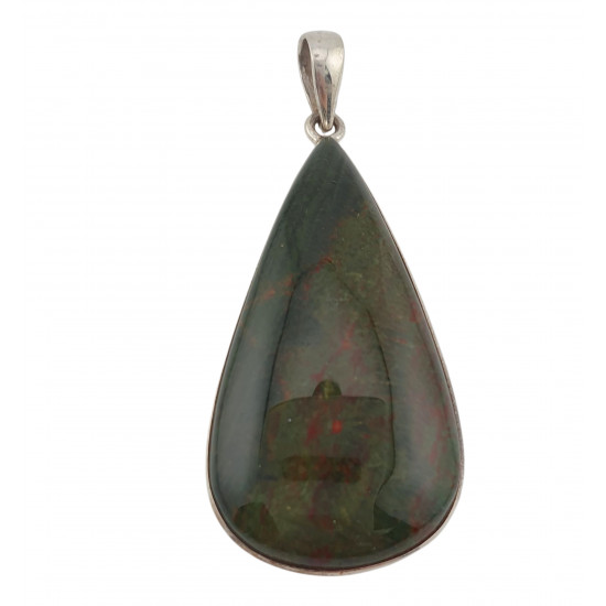 pendant bloodstone silver