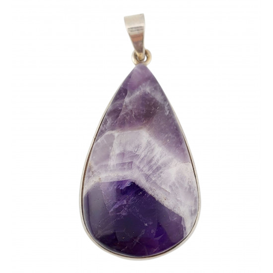pendant chevron amethyst silver pendant chevron amethyst silver