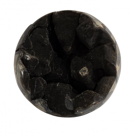 black septarian sphere