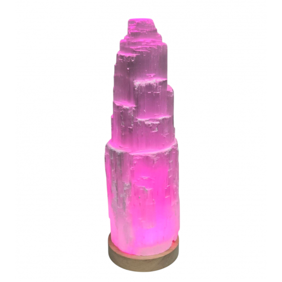LED Display (Wood Base 10 cm x 2 cm) with USB Adapter Color Light