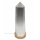 obelisk selenite with light