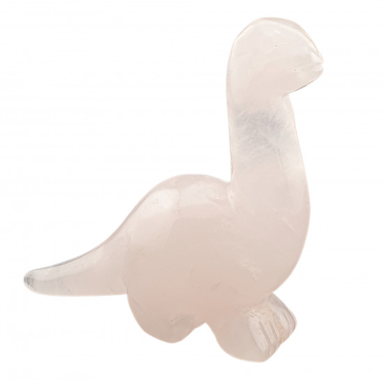 Dinosaur diplodocus rose quartz