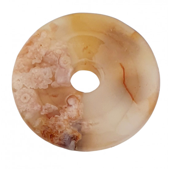 flower agate donut 4 cm