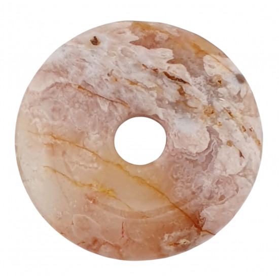 flower agate donut 4 cm