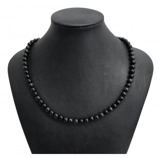 rainbow obsidian necklace 6mm