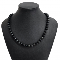 rainbow obsidian necklace 8mm
