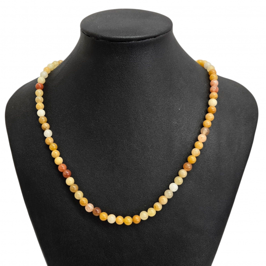 Yellow aventurine necklace 6mm