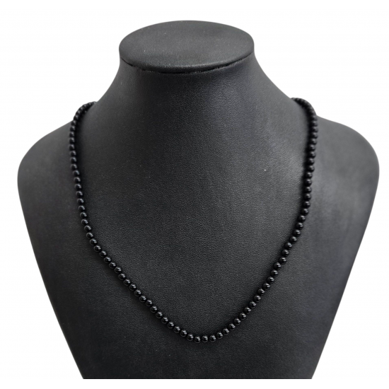 Black onyx necklace 4mm
