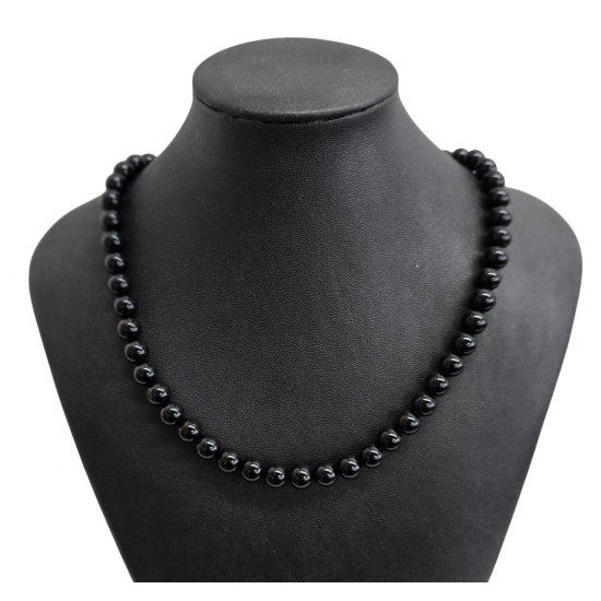 Black onyx necklace 8mm
