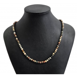 Collier jaspe Polychrome 4mm