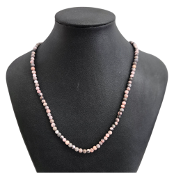 Pink Opal necklace 4mm