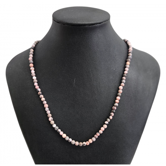 Pink Opal necklace 4mm