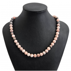 Pink Opal necklace 8mm