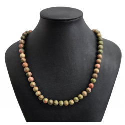 Collier unakite 8mm