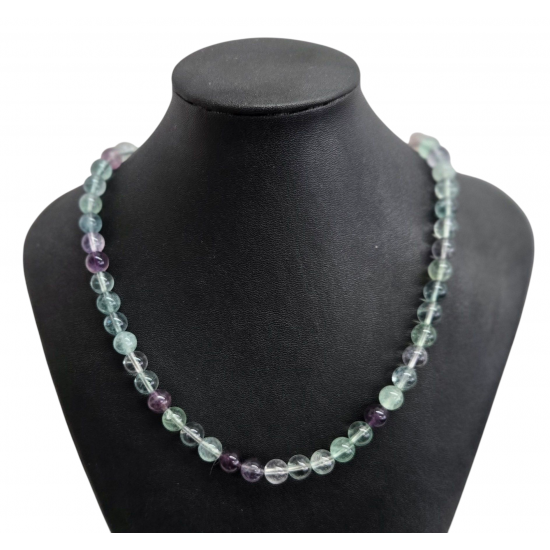 fluorite necklace 8mm