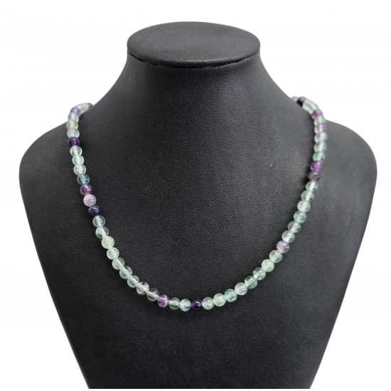 fluorite necklace 6mm