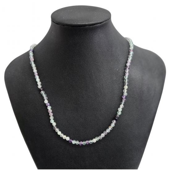 fluorite necklace 4mm
