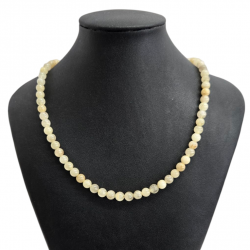 Rutile quartz necklace 6mm
