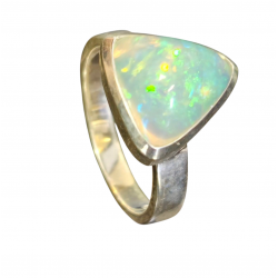 Bague opal d'ethiopie argent
