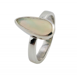 Bague opal d'ethiopie argent