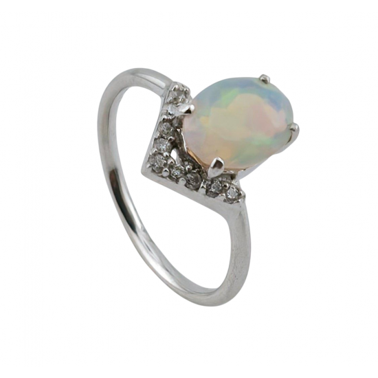 Ring Ethiopian Opal Sterling Silver