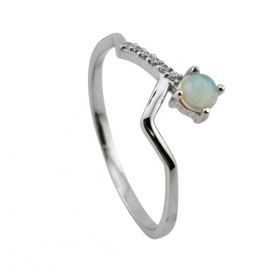 Ring Ethiopian Opal Sterling Silver