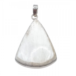 pendant scolecite silver