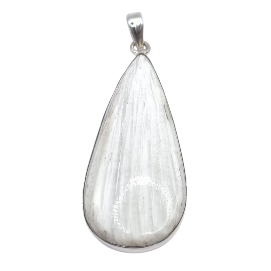 pendant scolecite silver