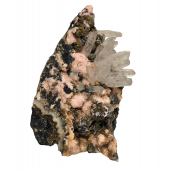 rhodochrosite, quartz, pyrite, galena