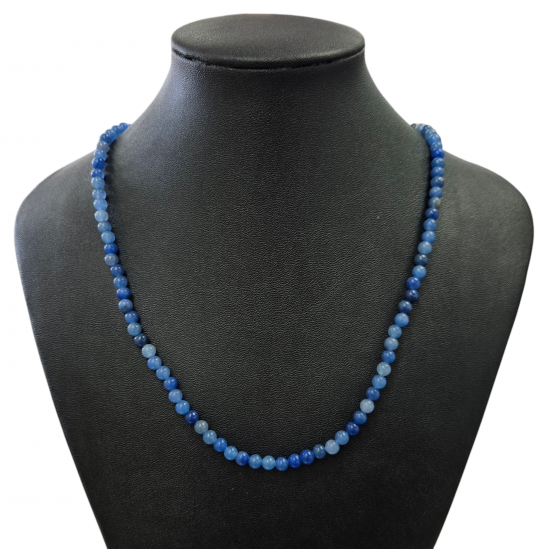 Blue aventurine necklace 4mm