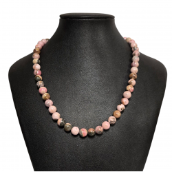 rhodochrosite necklace 8mm