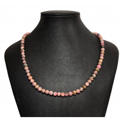 rhodochrosite necklace 6mm
