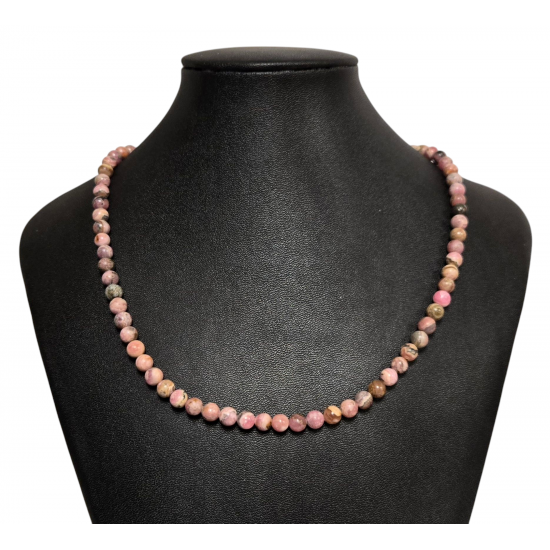 rhodochrosite necklace 6mm
