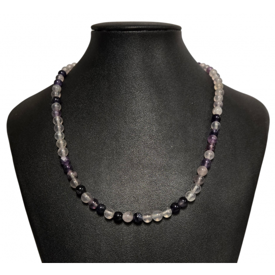 fluorite necklace 8mm