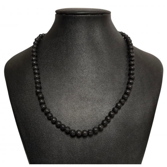lava rock necklace 6mm