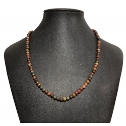 Collier Jaspe picasso 4mm 