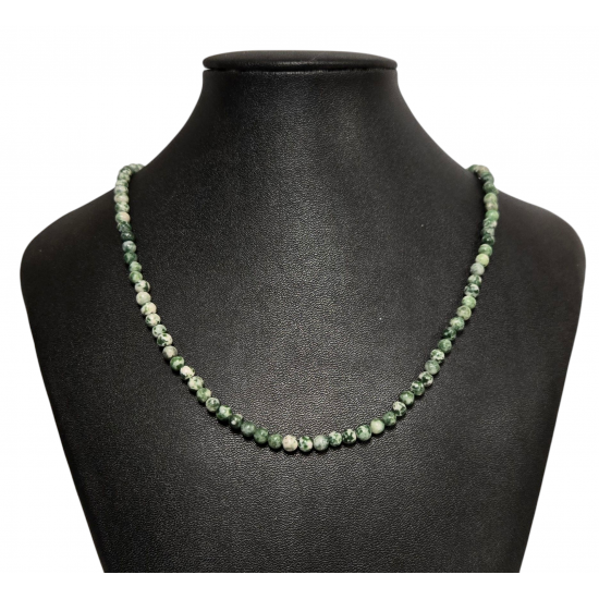 Tree agate necklace 4mm