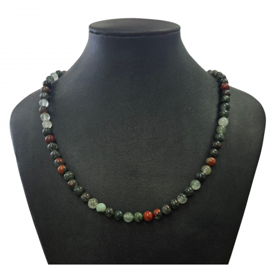 heliotrope jasper necklace 6mm