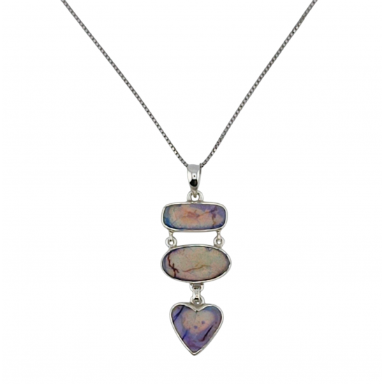 Sterling Silver Ethiopian Opal Necklace