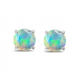 boucles d'oreilles argent opale d'ethiopie