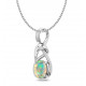 Sterling Silver Ethiopian Opal Necklace Sterling Silver Ethiopian Opal Necklace