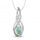 Sterling Silver Ethiopian Opal Necklace